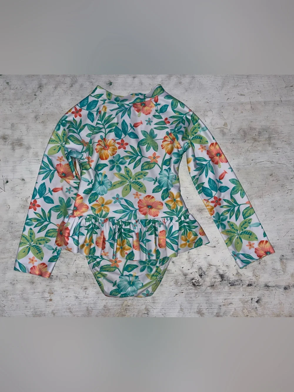 Little Me full piece rash guard swimsuit | size 3t
